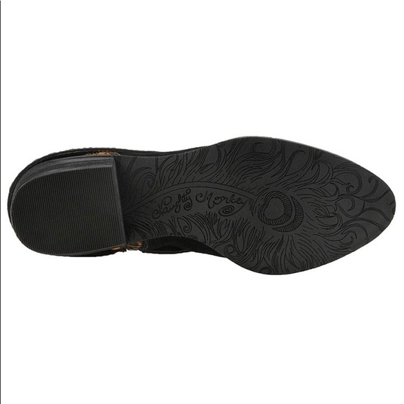 Naughty Monkey Strappy Black & Leopard Booties 8 - Picture 3 of 8